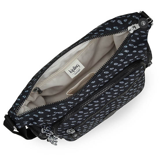Sacs Crossbody Kipling Gabbie Small Printed Bleu Blanche | FR 2066SG